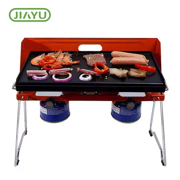 Cociña de camping con patas extraíbles