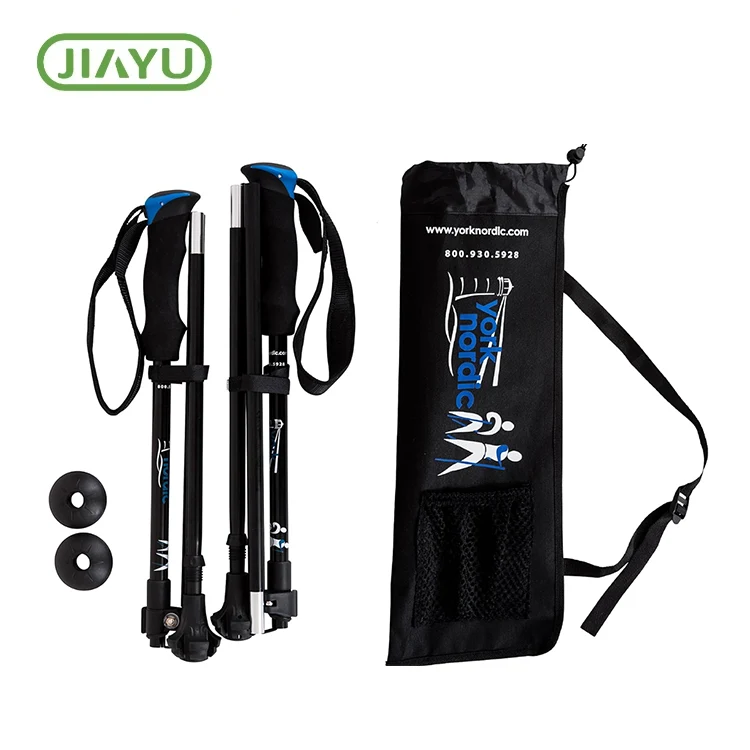 Polo de sendeirismo plegable dobre mango