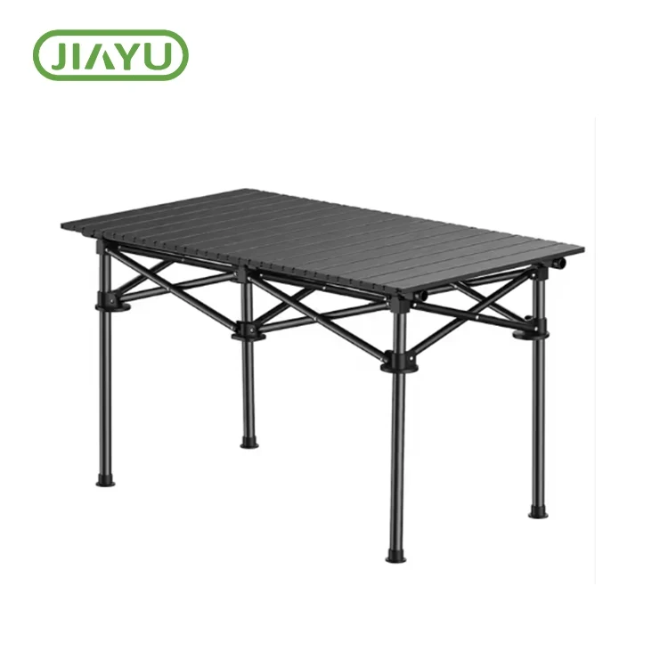 Mesa de acampada metálica plegable