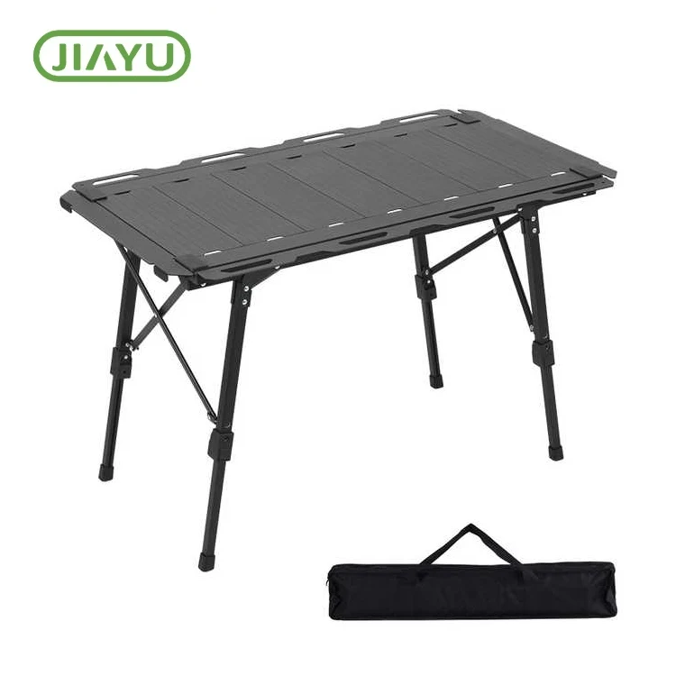 Táboa de acampada ao aire libre de aluminio plegable