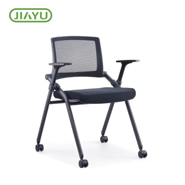 Cadeira plegable de metal acolchado