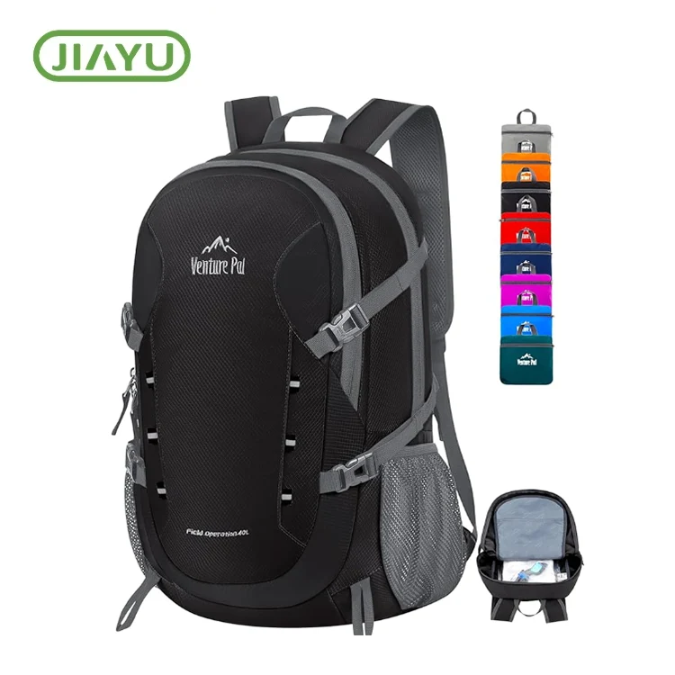 Mochila plegable de sendeirismo impermeable
